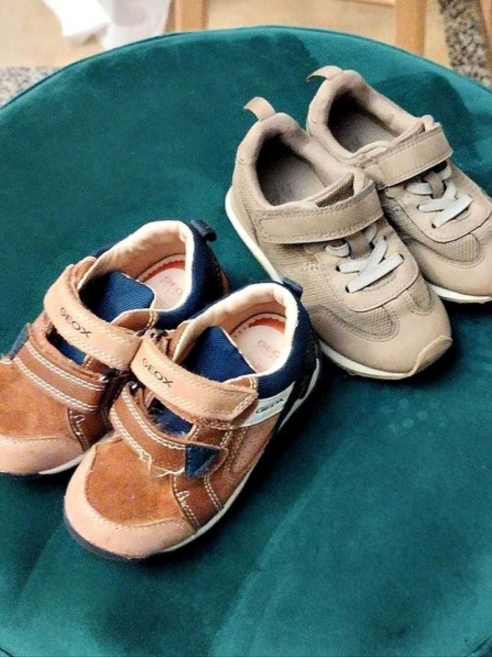 Toddler Boys Shoes Geox Balu Baby Sneakers and H&M Sneakers Brown